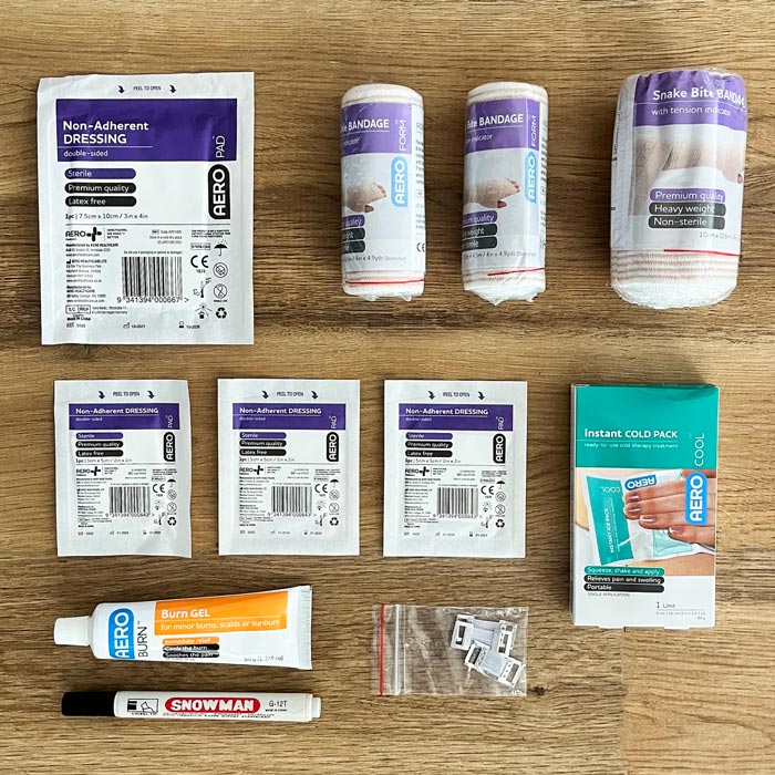 RFDS Snake Bite & Burns Kit Refill